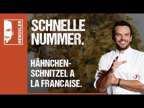 , title : 'Schnelles Hähnchenschnitzel à la Francaise Rezept von Steffen Henssler'