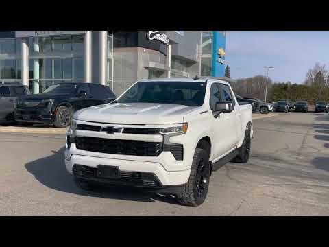 2023 Chevrolet Silverado 1500 Crew Cab Short Box 4-Wheel Drive RST in White for sale at Royal Chevrolet in Orangeville, ON