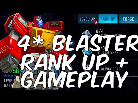 4 STAR BLASTER RANK UP + RAID GAMEPLAY! - TRANSFORMERS: Forged To Fight