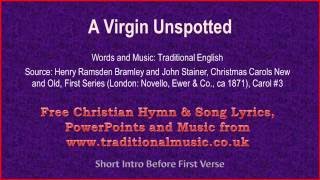 A Virgin Unspotted - Christmas Carols Lyrics &amp; Music