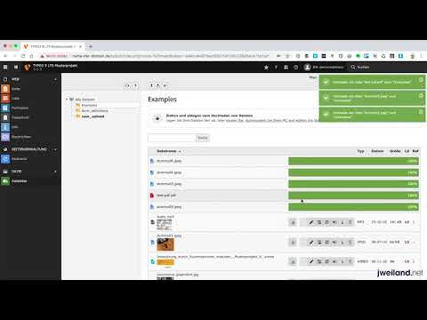 TYPO3 9.5 für Redakteure - 11  Dateien hochladen und erzeugen