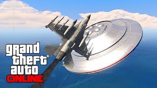 GTAV Online - ps3 - Chasing a UFO!? AWESOME! - 6/14/14