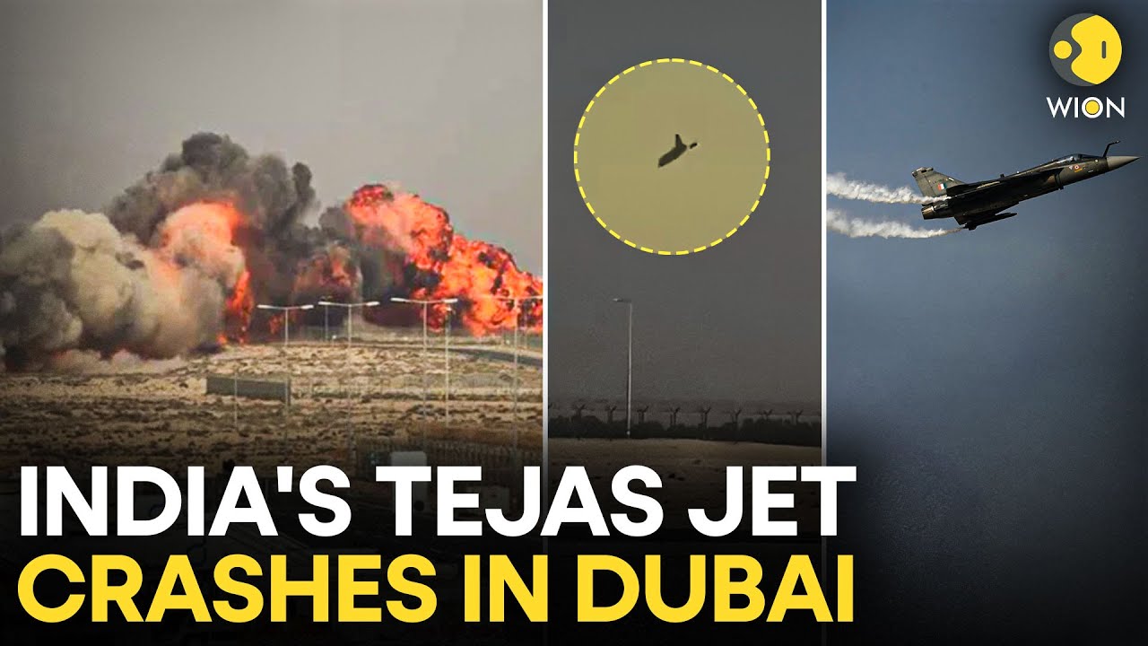 Dubai Air Show Crash LIVE: Tejas Fighter Crashes In Dubai During High-Speed Demo | WION