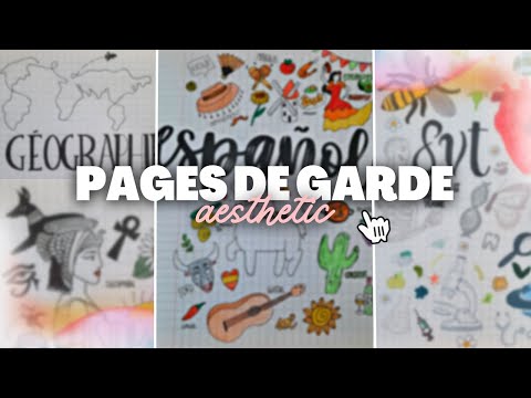 PAGES de GARDE ✨AESTHETIC✨ | Back to School 2023 | Nidiboo