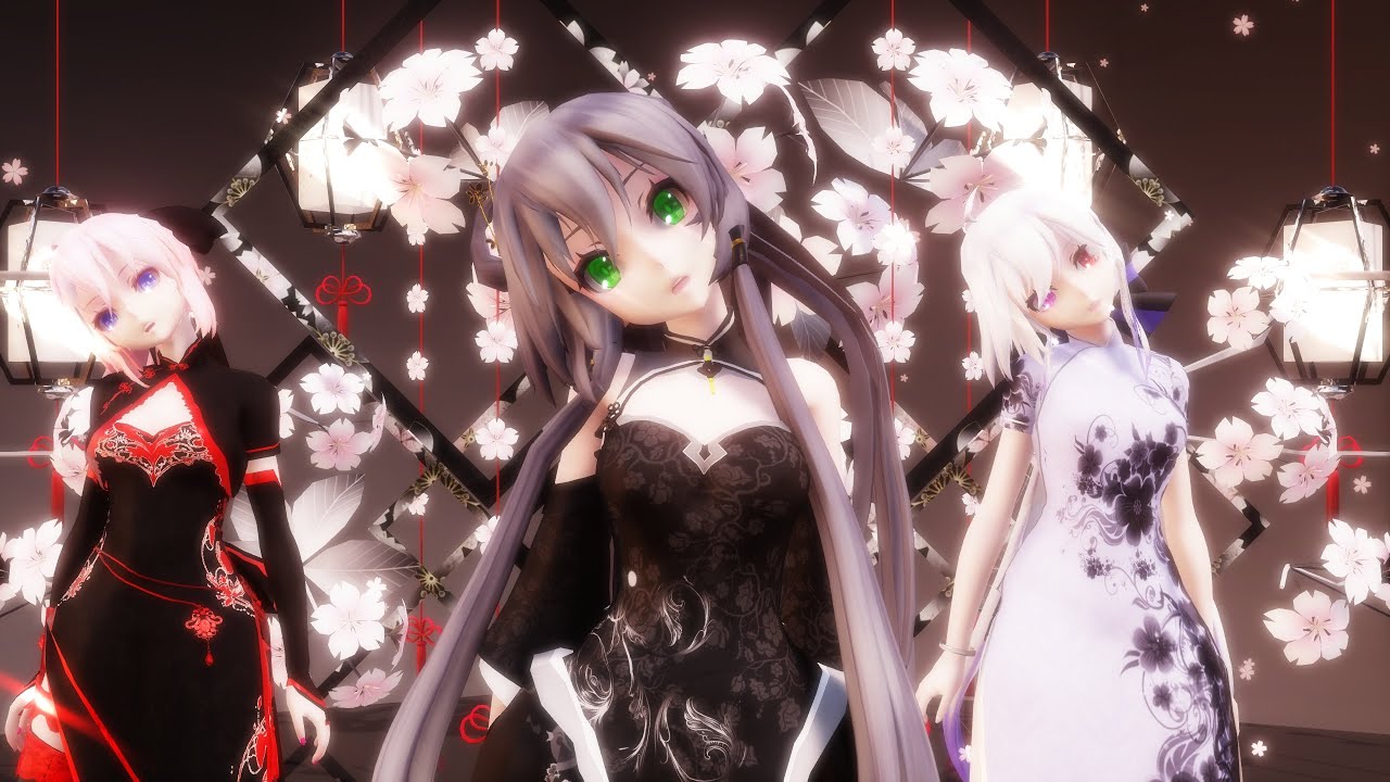 【TDA・MMD】謹賀新年『ライアーダンス』 Liar Dance 【1440p-60fps or WQHD】弱音ハク・洛天依・巡音ルカ