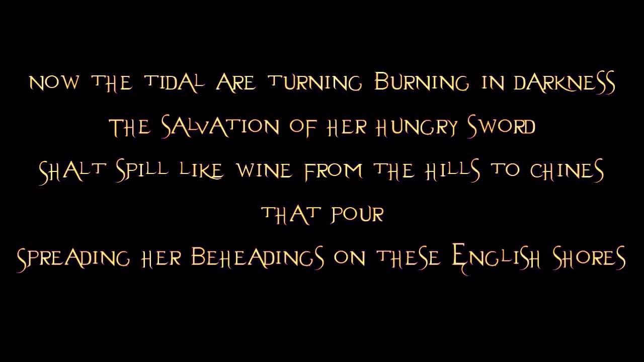 Cradle of Filth - English Fire HD (Lyrics) - YouTube