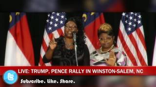 Diamond and Silk speak at Donald Trumps Rally in Winston Salem