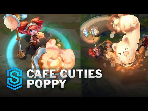 Cafe Cuties Poppy Skin Spotlight - Pre-Release - PBE Preview - League of Legends