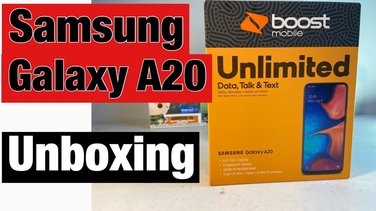 Samsung Galaxy A20 Unboxing Boost Mobile Best Phone for your money 2020