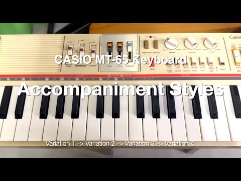 CASIO MT-65/68 Keyboard - Accompaniment Styles