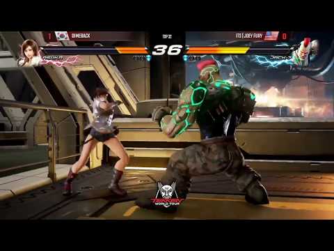EVO 2017 TEKKEN 7   Dimeback (Asuka) VS Joey Fury (Jack ) Match for TOP 32