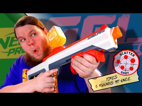 The NERF Gelfire RAID does SCATTER SHOT!