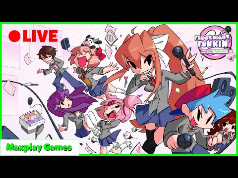 🔴LIVE: VS Monika is back??? | FNF: Doki Doki Takeover Plus! [ROUND 2 START NOW]