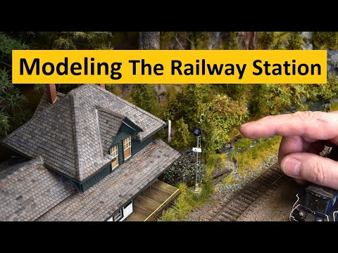 Scratch Building (Part 2) The Train Station | Boomer Diorama ~ # 252