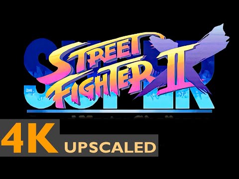 Super Street Fighter II Turbo - INTRO - AI Upscaled [4K HD 60fps]