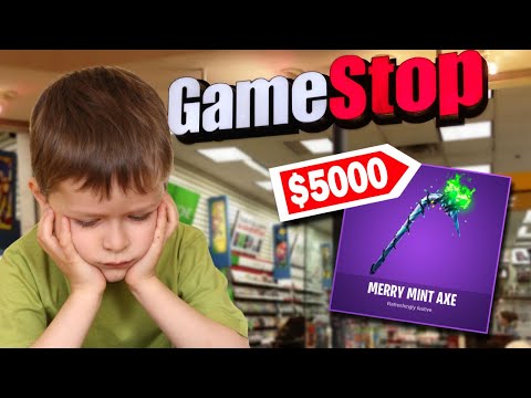 This kid stole $5000 worth of the *RARE* Minty Pickaxe... (Fortnite Battle Royale)