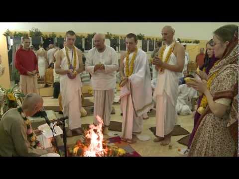 2011.10.22. Initiation Ceremony, HG Sankarshan Das Adhikari - Kaunas, Lithuania