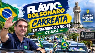 Flávio Bolsonaro em Juazeiro do Norte Ceará Transmissão ao vivo..