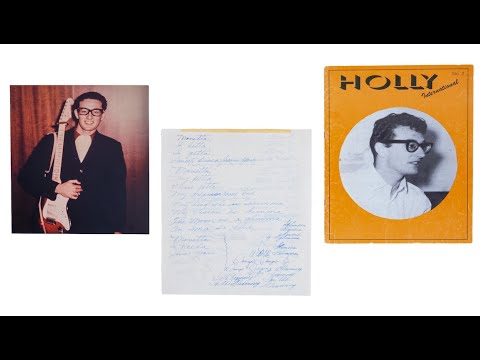 Buddy Holly Handwritten Lyrics "Monetta"