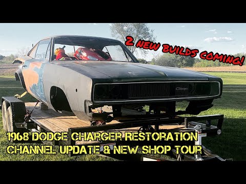 1968 Dodge Charger Restoration - Channel Update & New Shop Tour
