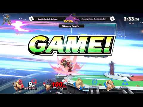 Doorstop/Emma (ZSS/Zelda) vs Lunick/PsyKoD (Bowser/Ike) Shield Break Link Winners Semi's