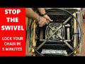 How to Lock the Swivel on a Rocker Relining Chair - 5 MINUTE FIX