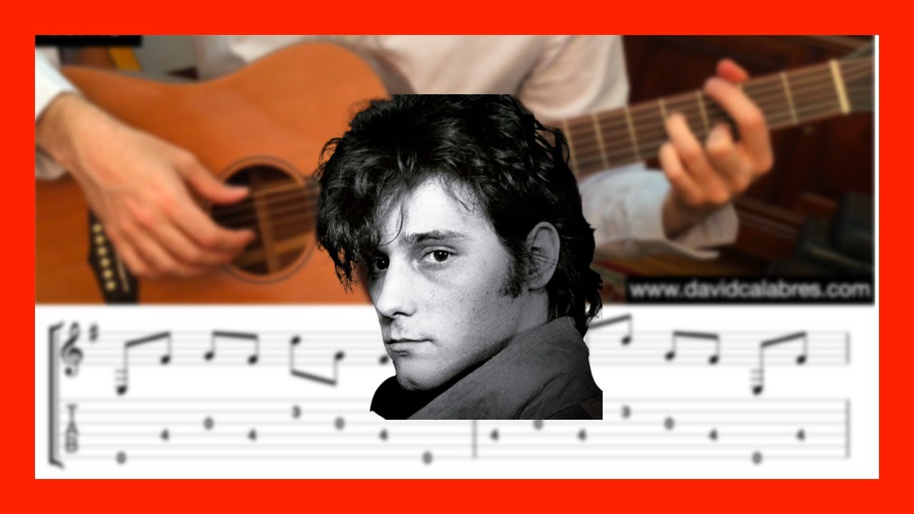 Cómo tocar El SITIO de mi RECREO en Guitarra Acústica [Antonio Vega] ✅ TABS en PDF!