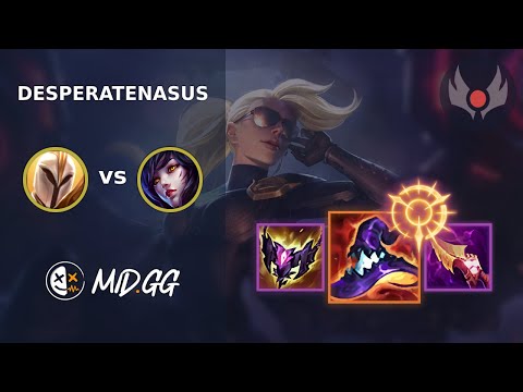 MID.GG: [ DesperateNasus ] Kayle MID vs Ahri | EUW GRANDMASTER | LOL Season 2025