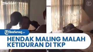 APES! Hendak Maling Malah Ketiduran di TKP, Kaget Dibangunkan Polisi dan Ngaku Hanya Numpang Tidur