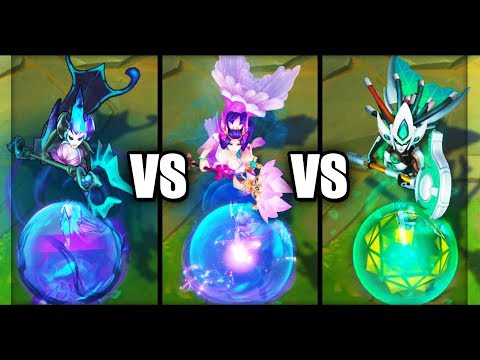 Splendid Staff Nami vs Program Nami vs Deep Sea Nami Epic Skins Comparison (League of Legends)