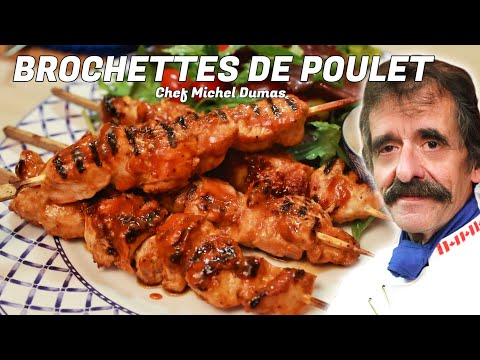 BROCHETTES DE POULET AU BBQ + Technique sans barbecue | Une recette savoureuse et facile à réaliser