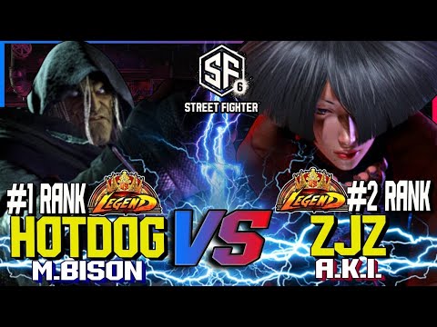 SF6 ▰ HOTDOG (1 Ranked M. Bison) vs ZJZ (2 Ranked A.K.I.) ▰ SF6 High Level Gameplay