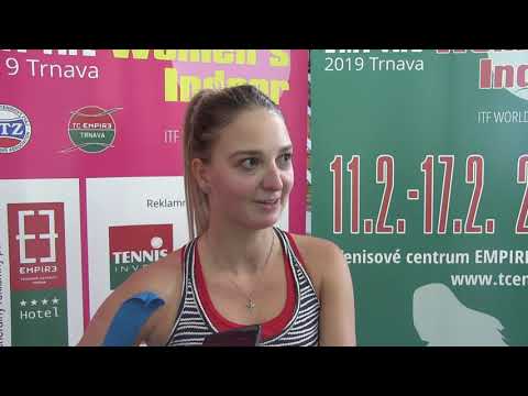 Vivien Juhaszová po vítězství ve finále kvalifikace ITF Trnava 2019 5. ročník
