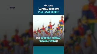 인권위 사관학교 입학연령 상한 21살→25살 의견표명 #JTBC #Shorts