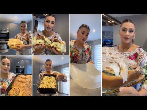 بريوش رولي محشي بالشكلاطة 🤤مسمن الجزائرية 🇩🇿cinnamon rolls 👌au chocolat 🍫 Msemen feuilleté 🇩🇿