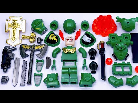 Custom LEGO Warhammer 40k - Salamanders Jump Pack Intercessors | Unofficial Lego Minifigures 