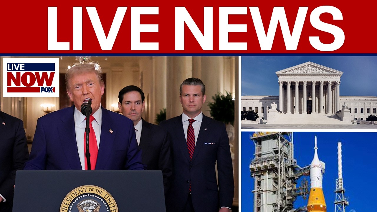 LIVE NEWS: Trump Iran address 9PM ET,  SCOTUS Birthright Citizenship arguments, Artemis II launch