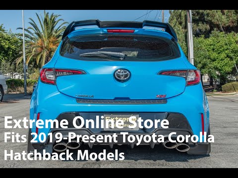 Extreme Online Store 2019-Present Toyota Corolla Hatchback Cat-Back Full Exhaust Sound Clips