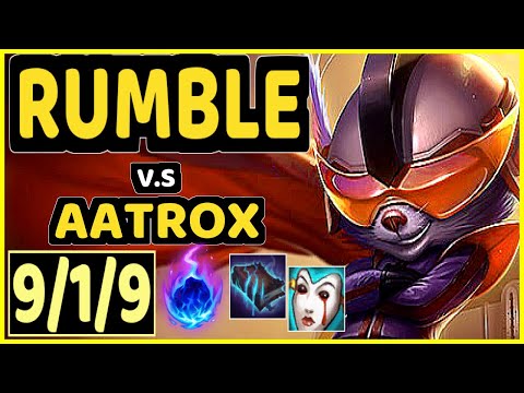 ELWIND (RUMBLE) vs AATROX - 9/1/9 KDA TOP GAMEPLAY - EUW Ranked DIAMOND