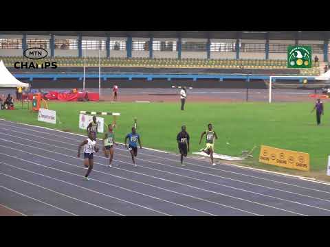 200m Youth U17 Boys Heat 8 at MTN Champ Asaba