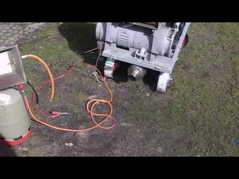 Hatz Diesel & Siemens-Schuckert Generator ohne Propangas mit gebrauchten Frittenöl, Vollast