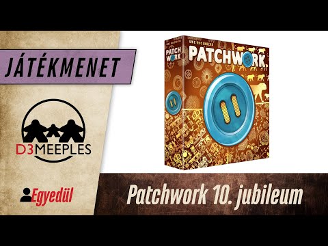 EGYSZEMÉLYES JÁTÉK: PATCHWORK 10. JUBILEUMI KIADÁS - d3meeples