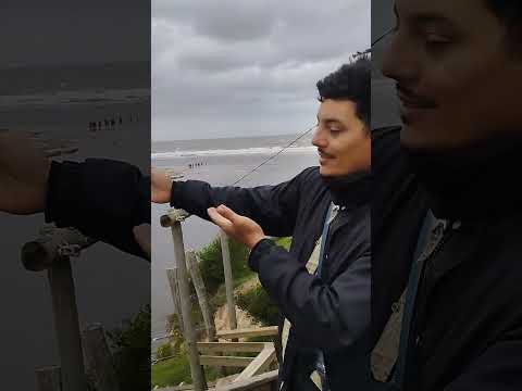 Puente colgante en la Coronilla Rocha Uruguay 🛵🇺🇾🙌🪶#destacar #viralvideo #viral #viral #motoviajero