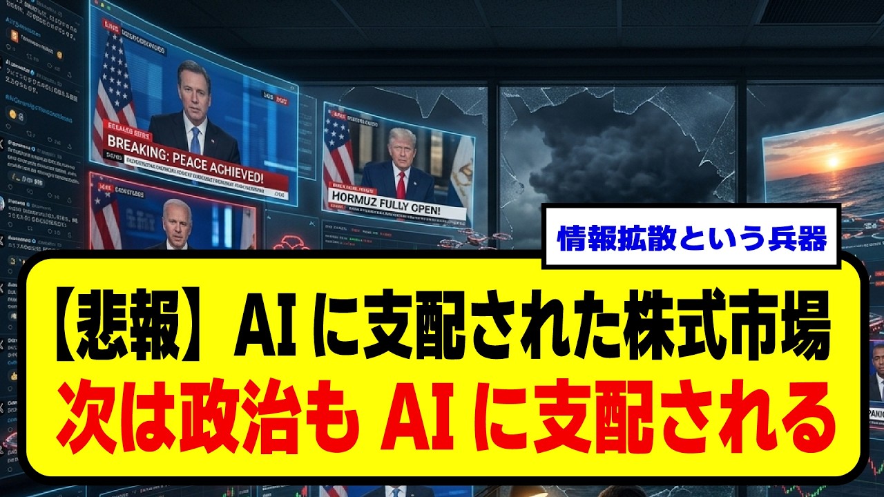 どのように株式市場と世論をAIが支配しているかについて
