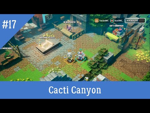 Minecraft Dungeons Cacti Canyon Adventure Difficulty Multiplayer Gameplay Walkthrough Part 17
