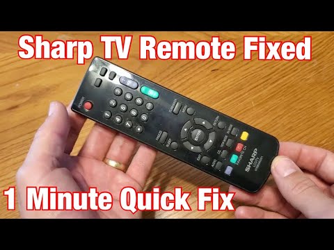 Sharp TV Remote Control Fixed in 1 Minute: Won't Turn on TV, Buttons Not Working etc