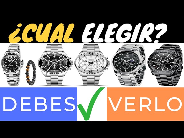 Vídeo relacionado con BIDEN Relojes de Pulsera para Hombre con cronógrafo, de Acero Inoxidable, Resistente al Agua, con Fecha, analógico, de Cuarzo, para Negocios, Casual, a la Moda, Oro Azul B