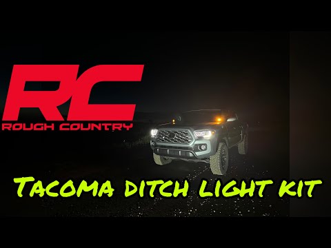Rough country Toyota Tacoma ditch light install.
