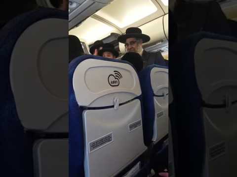 Satmar Rebbe On The Plane