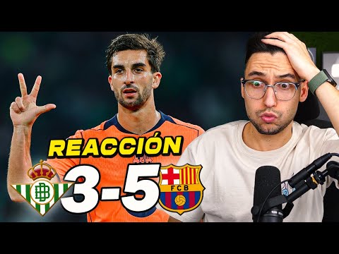 REACCIONANDO al Betis vs Barcelona 3-5 *EXHIBICIÓN de FERRAN con HAT-TRICK* | ByDiegoX10